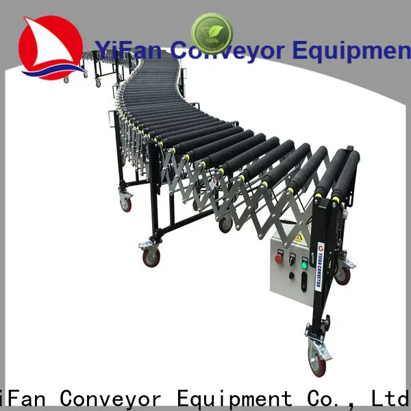 Proveedores de transportadores de rodillos de servicio liviano de caucho YiFan Conveyor para puerto 1