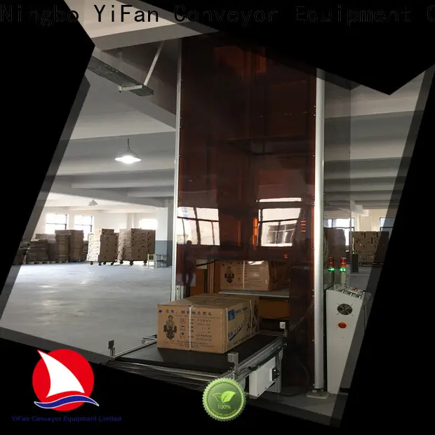 YiFan Conveyor New vertical pallet conveyor company for factory 1