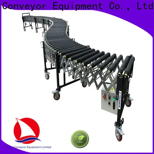 Top flexible expandable roller conveyor conveyorv company for dock 1