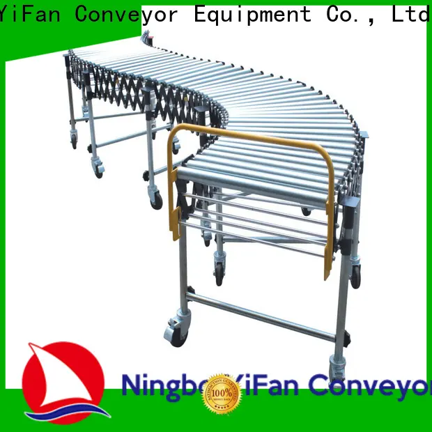 YiFan Conveyor steel flexible gravity roller conveyor company for warehouse logistics 1