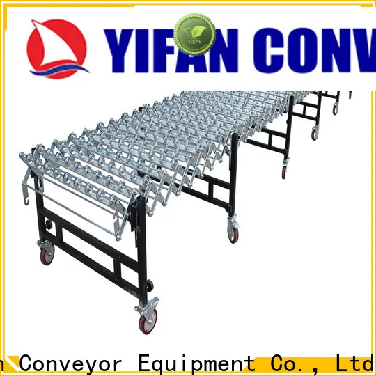 YiFan Conveyor flexible portable roller conveyor company for warehouse 1