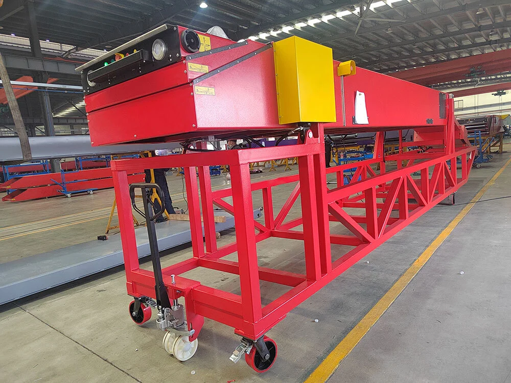 Máquina transportadora de descarga de cargador de camión telescópico de alto chasis 1