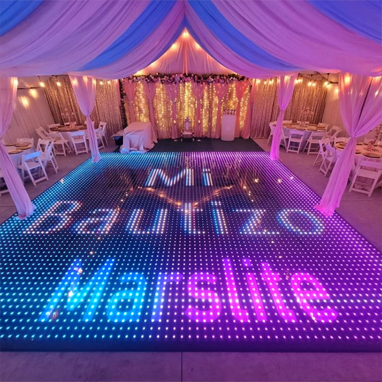 Pixel Dance Floor Wedding Pista De Baile Led Video Dj Lights Portable Matrix Panel Piste De Danse Lumineuse Led Digital Dance Floor 1