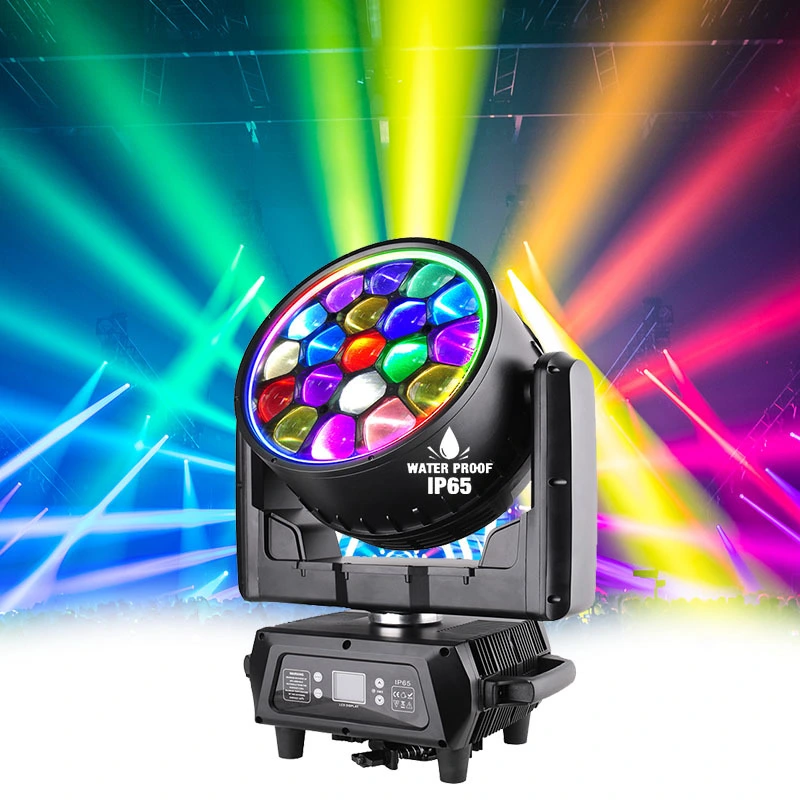 IP65 Bee Eye 19x40w Moving Head Stage Lights Концертное мероприятие Водонепроницаемый Bee Eye LED Wash Moving Head Light 1