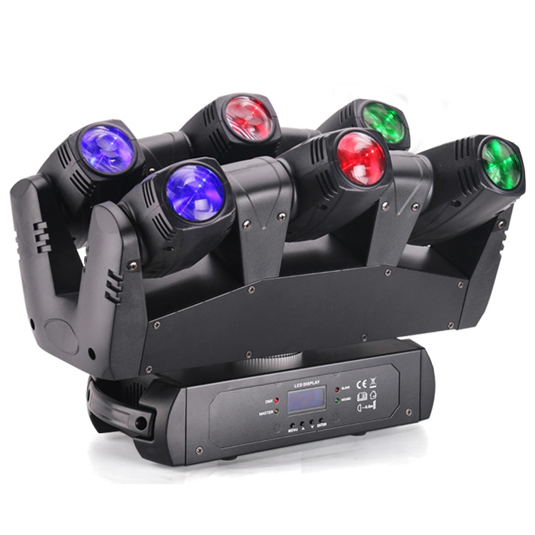 LED ستة مطلق النار شاربي شعاع يتحرك رئيس ضوء المرحلة MS-MT16XY 1