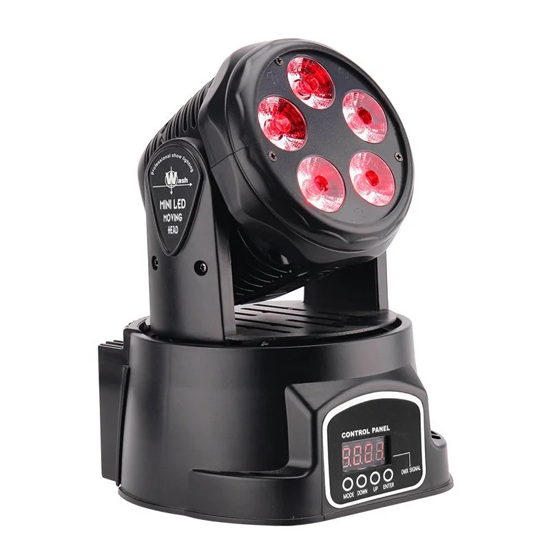 Mini 6in1 LED Moving Head Light 5X18W RGBWAUV MS-CM05 1