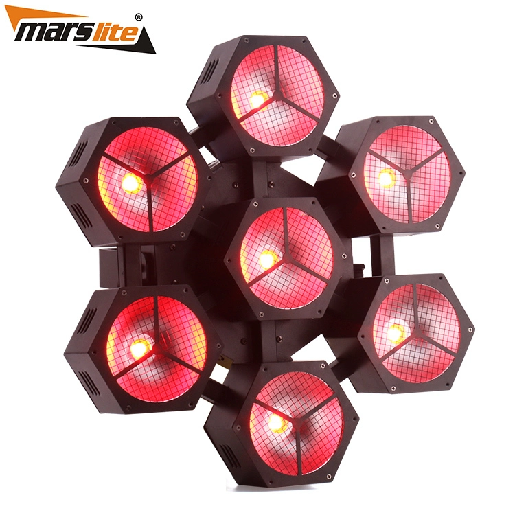 7 cabezas pétalos de nieve llevó luz estroboscópica de escenario 7 × 40W RGBW 4 en 1 equipo de DJ MS-OS7-FC 1