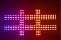 different blinder light white with RGBW tri-color COB LED for disco 6