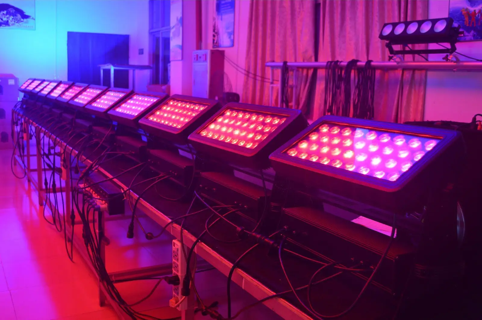 multi-color rgb wall washer wholesale for mobile DJ 5