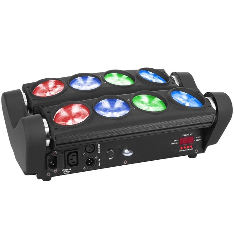 LED Spider Moving Head Licht 8PCS 10W RGBW 4IN1 MS-SP8 1