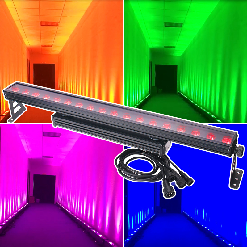 Led Wall Washer Bar Light 18pcs 12w Rgbw 4in1 | Led Wash Light Bar