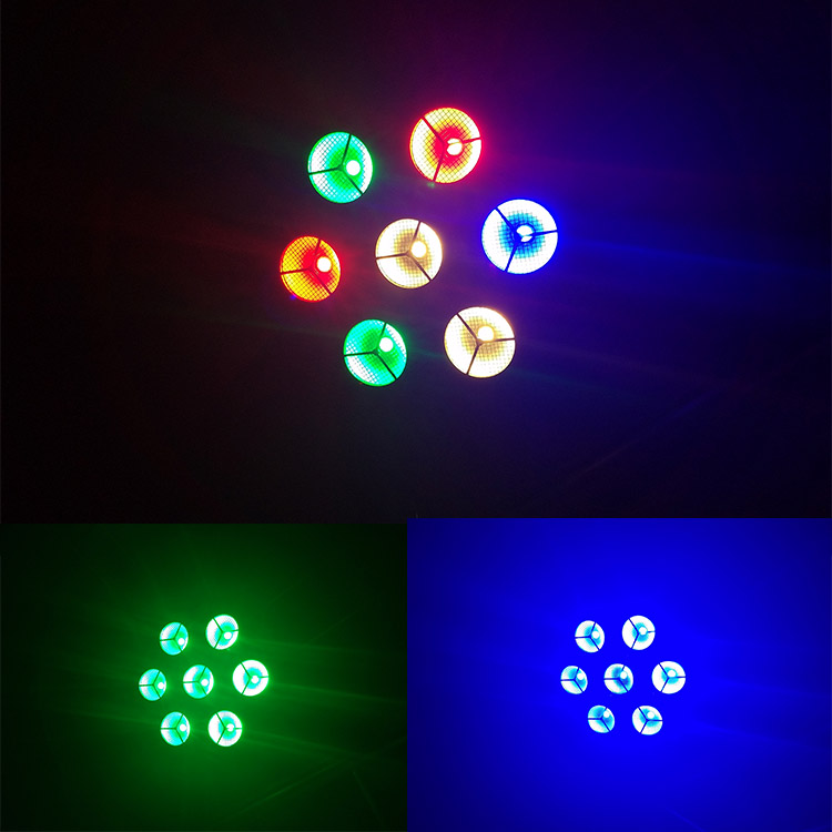 7 cabezas pétalos de nieve llevó luz estroboscópica de escenario 7 × 40W RGBW 4 en 1 equipo de DJ MS-OS7-FC 5