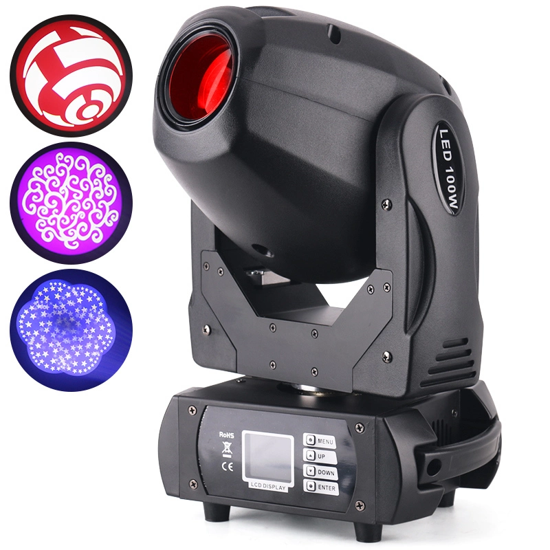 DJ 100W DMX البسيطة LED تتحرك رئيس بقعة ضوء MS-MG100 1