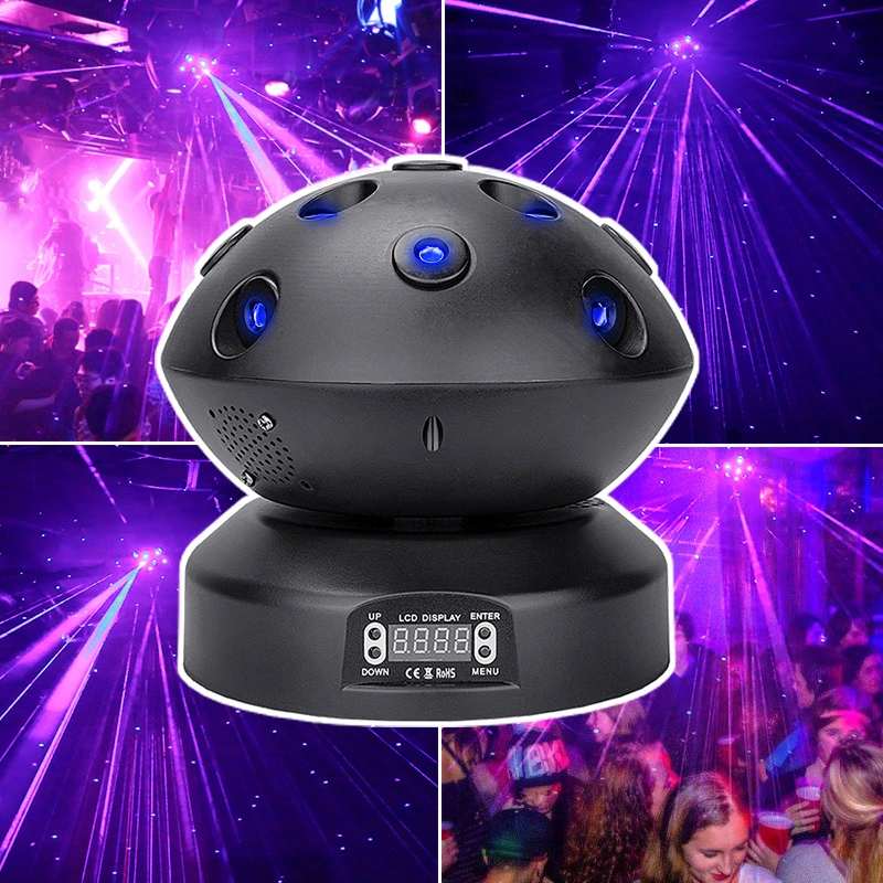 KTV Party Night Club Rotating Blue Red Star Laser Bar Light MS-C010 1