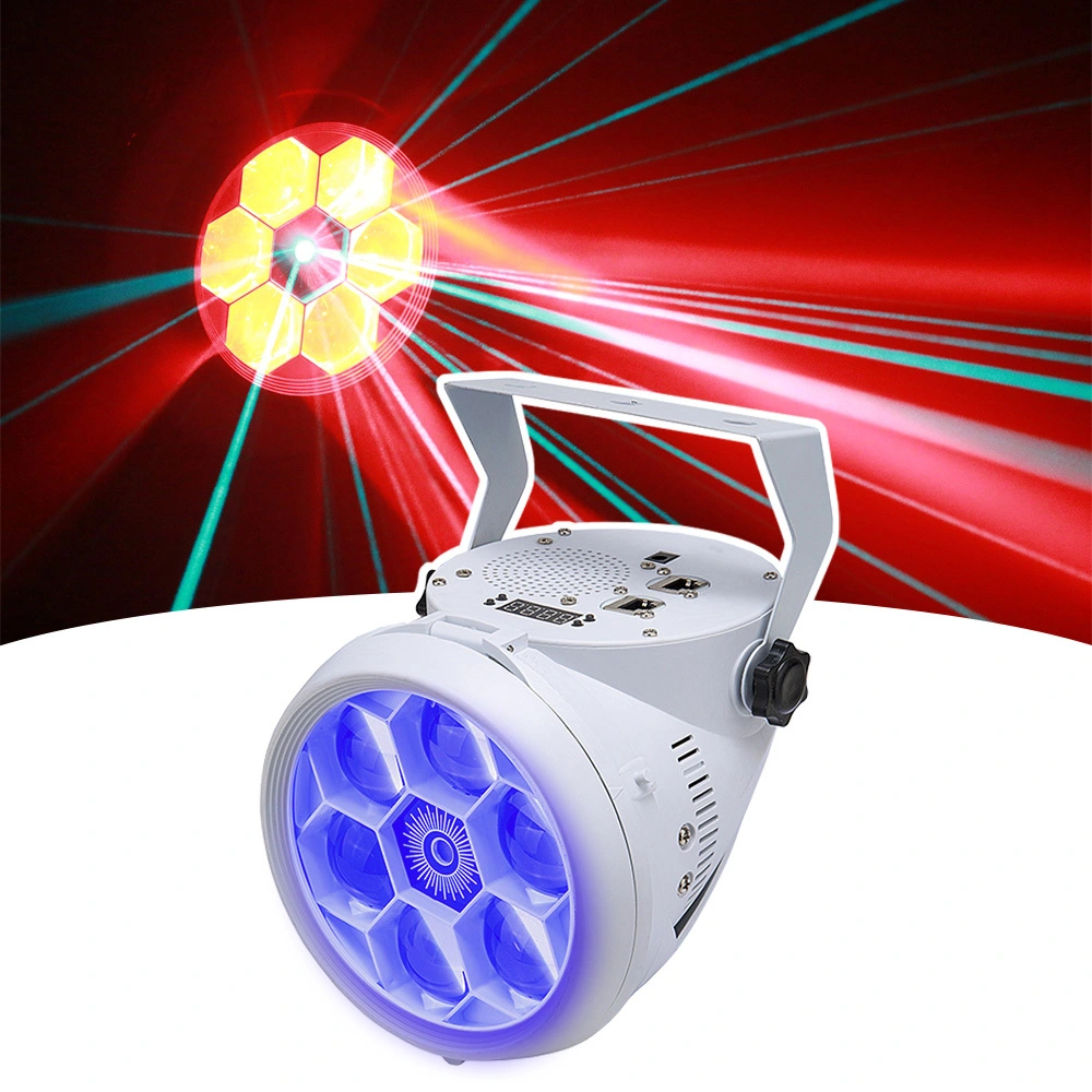 Мини-светодиод DMX512 RGBW с зеленым лазерным лучом Bee Eye Party KTV Lights MS-C005 1