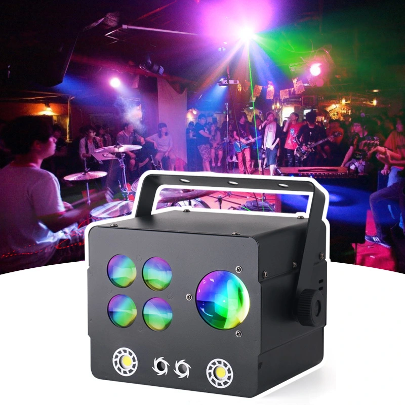 معدات متعددة التأثير Gobo + Derby + Laser + ستروب تأثير مشترك لحفلات الزفاف أضواء DJ المرحلة MS-C014 1