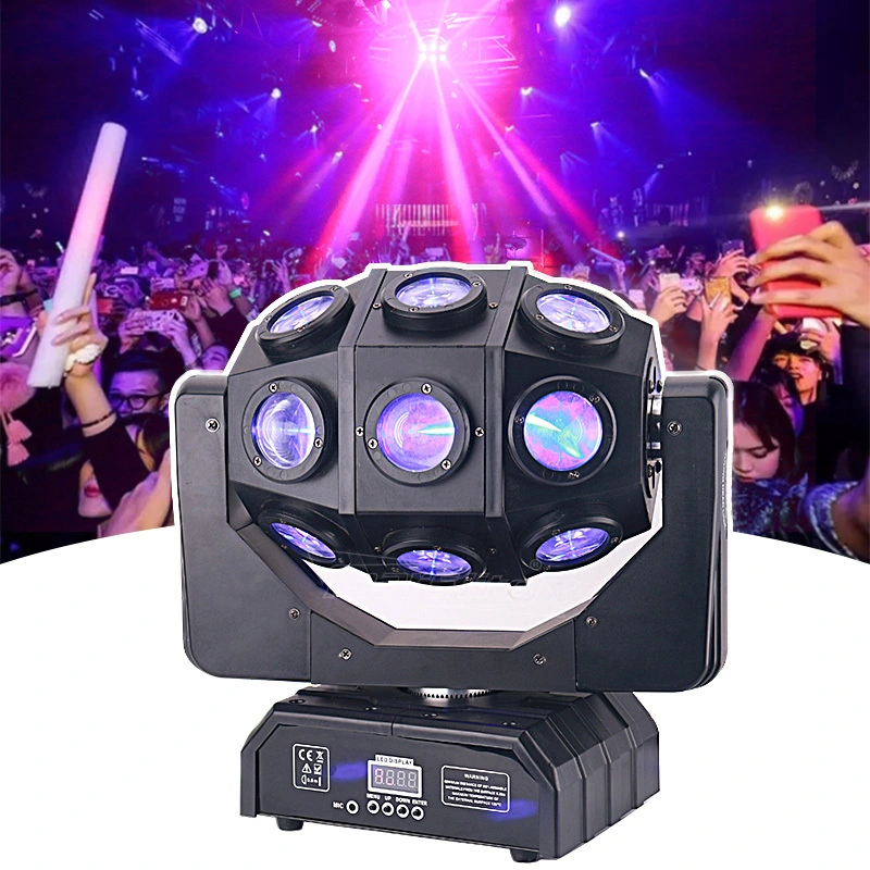 Lumière de scène boule Disco 18 pièces 10W RGBW faisceau pointu LED tête mobile lumière de fête MS-FB1810 1