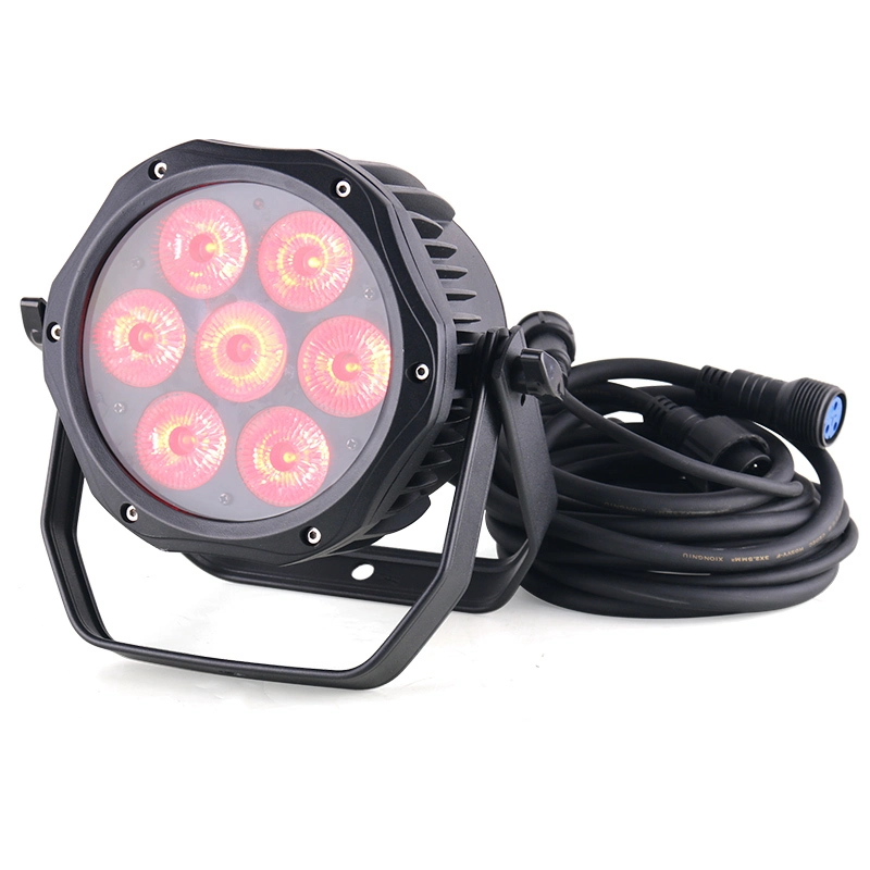 Profesional DMX512 IP65 Mini 7X10W colorido impermeable Led Wash Par Light MS-BW70 1