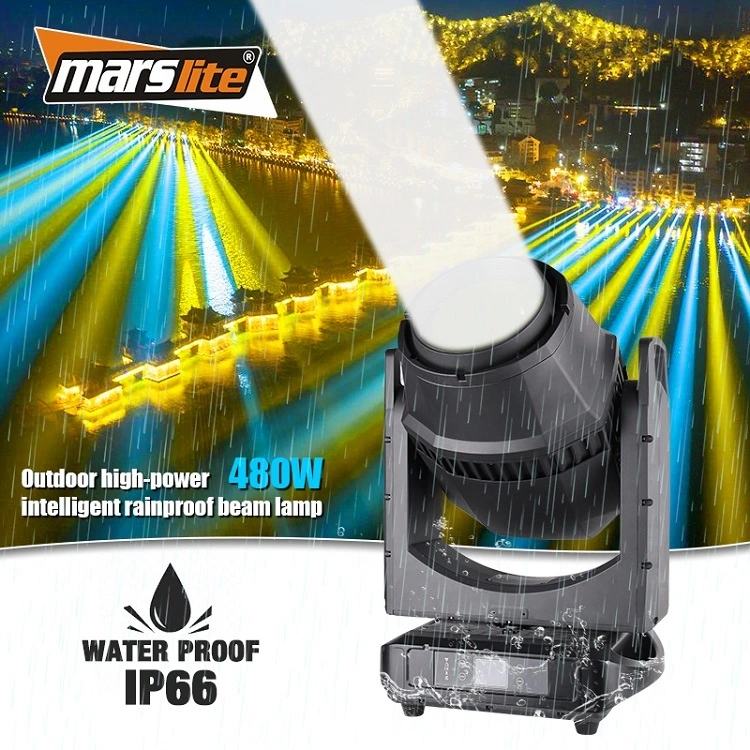 Marslite 480W ip65 رأس متحرك سوبر سكاي شعاع في الهواء الطلق المرحلة مقاوم للماء متحرك رئيس Lyre شعاع الضوء 1