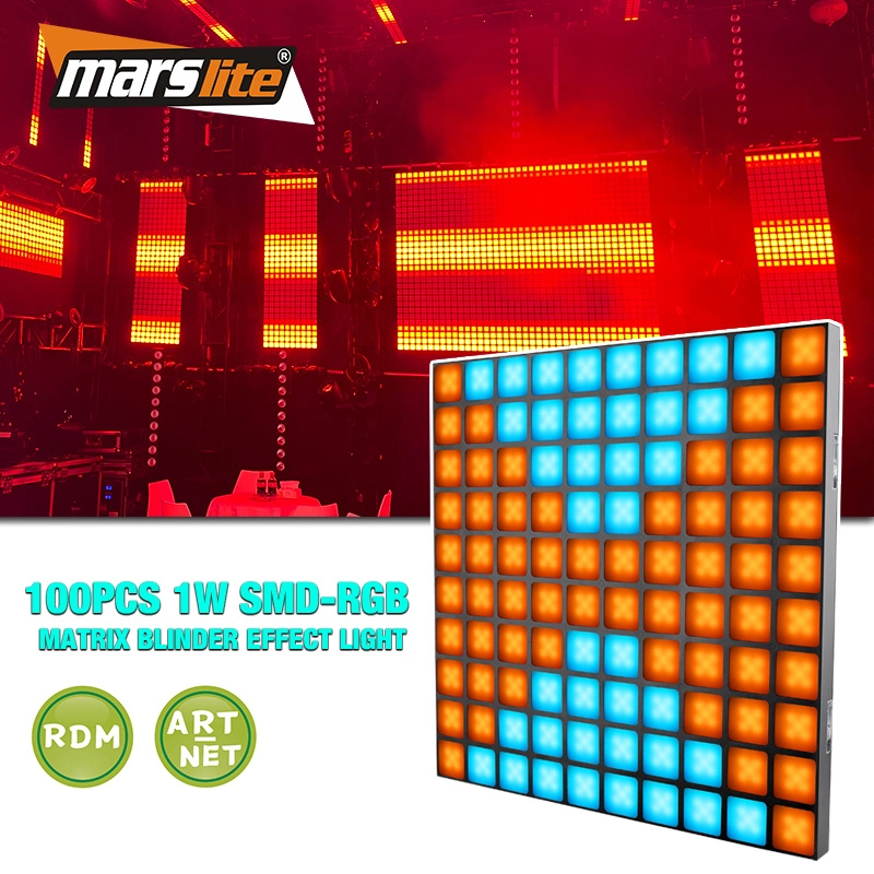 Matrix Led Light 10 x10 Full Color Dot Matrix DMX Matrix Blinder Light For DJ Club Stage 1