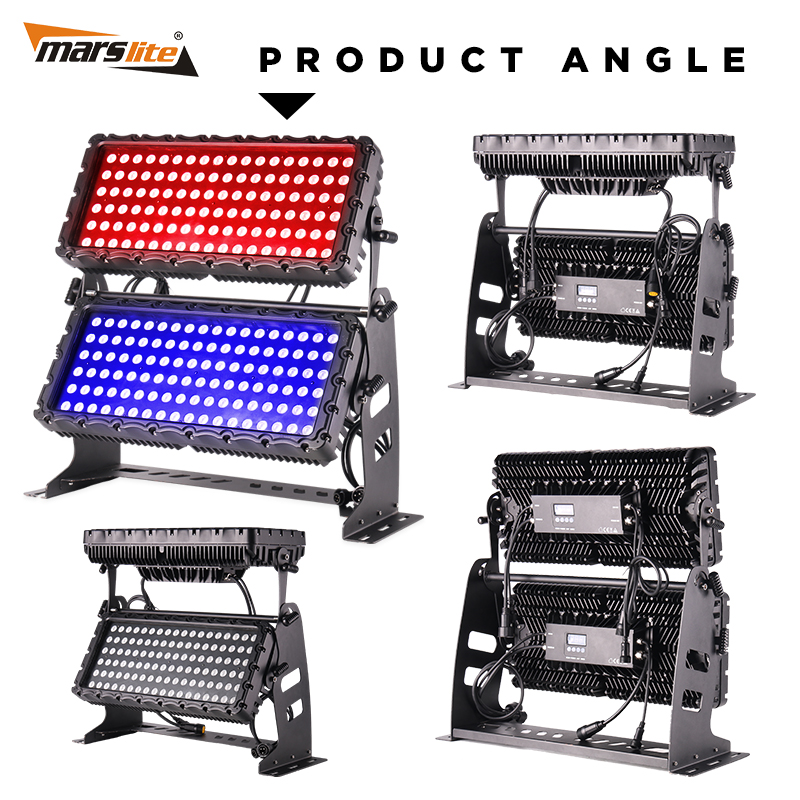 Doppelte LED-Stadtfarbe, 1000 W, RGBW, IP65, wasserdicht, für den Außenbereich, architektonisches Flutlicht, Wallwasher, Stadtfarblicht 6