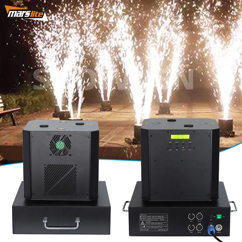 1300W Dual Head Rotate Cold Fireworks Spark Sparkuler Wedding Party Stage Spin Cold Spark Machine 1