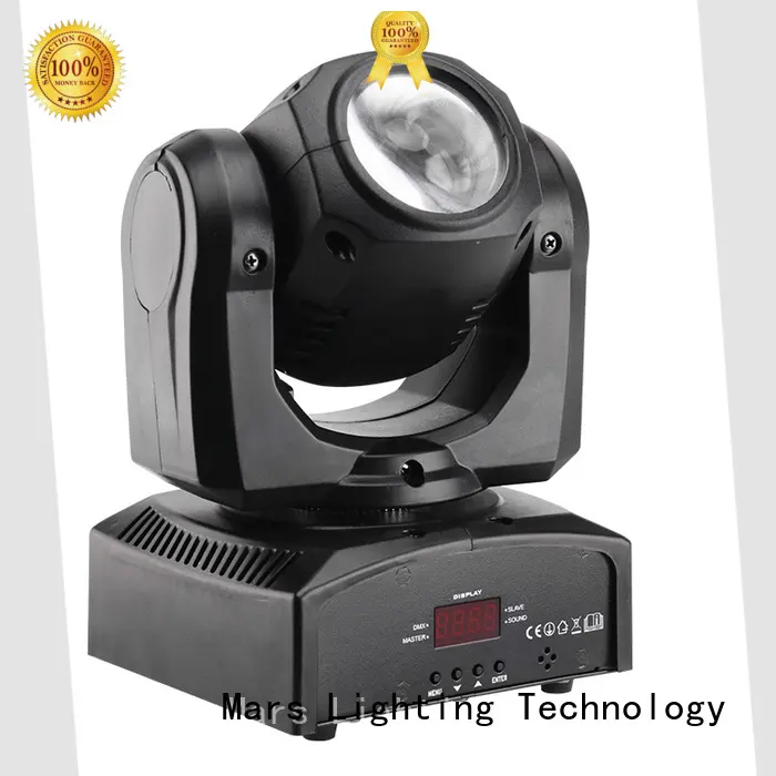 mini moving spotlight with the music, multi-color beam efects for club Marslite 1
