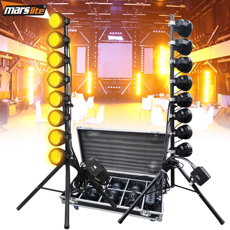 Outdoor Pro Waterproof Blinder Lights Amber+Warm White+RGB Stage Blinder IP65 Strobe Amber Light Bar for Concert Stage Dj Lights 1