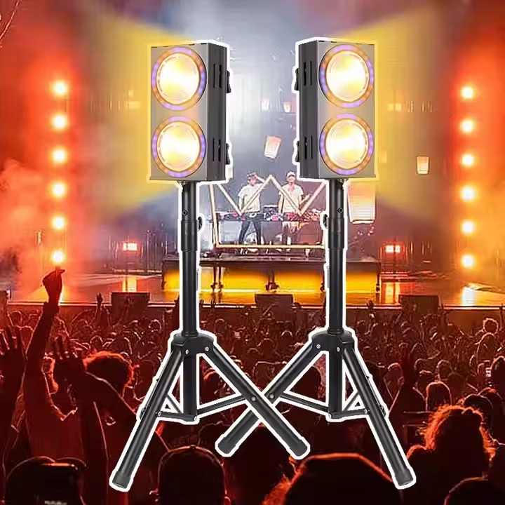 200W Amber+cálido blanco 2 ojo Blinder Light Combinable LED Audiencia Blinder Blinder Light Ring Eft Strobe DJ Etapa luces 1