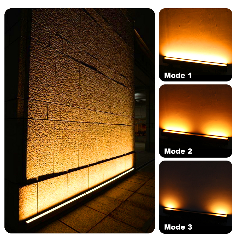 8pcs 30w LED stroboscope léger bar IP66 étanche à la barre de pixel LED LED LUMIÈRE CHAUD BLANC + AMBER BLIND DJ Concert Strobol 3