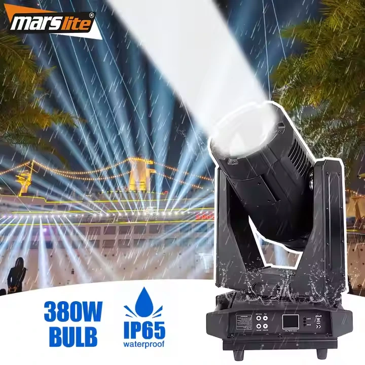 MARSLITE 380W IP65 Sharpy Outdoor Waterpronation Sky Beam Перемещение головки Light DJ Party Event Водонепроницаемое луче 1