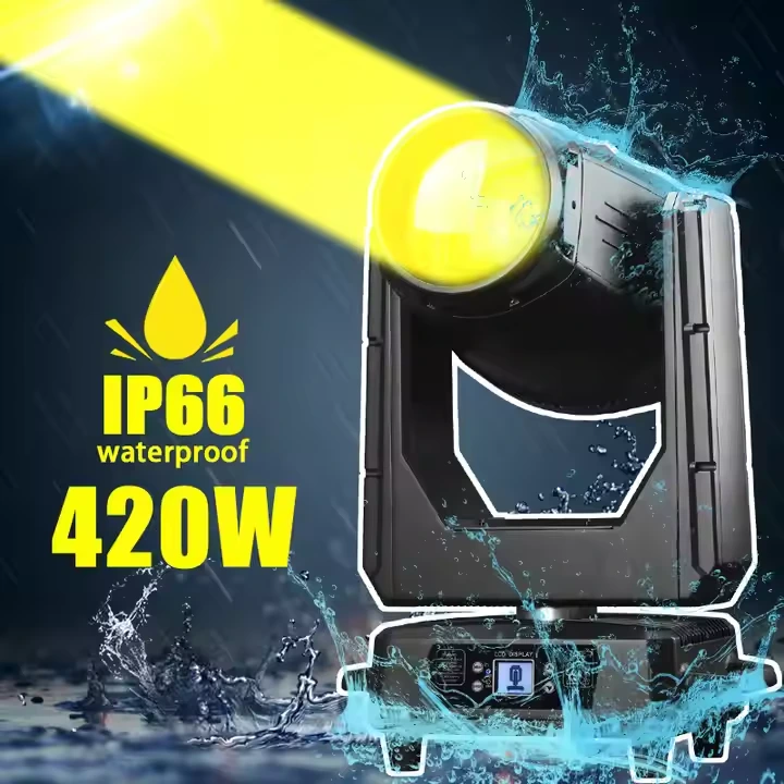 IP66 420w Highlight Waterproof Moving Head Beam Lights IP66 Sky Lyre Beam Outdoor Concert Stage Sharpy Beam Dj Lights 1