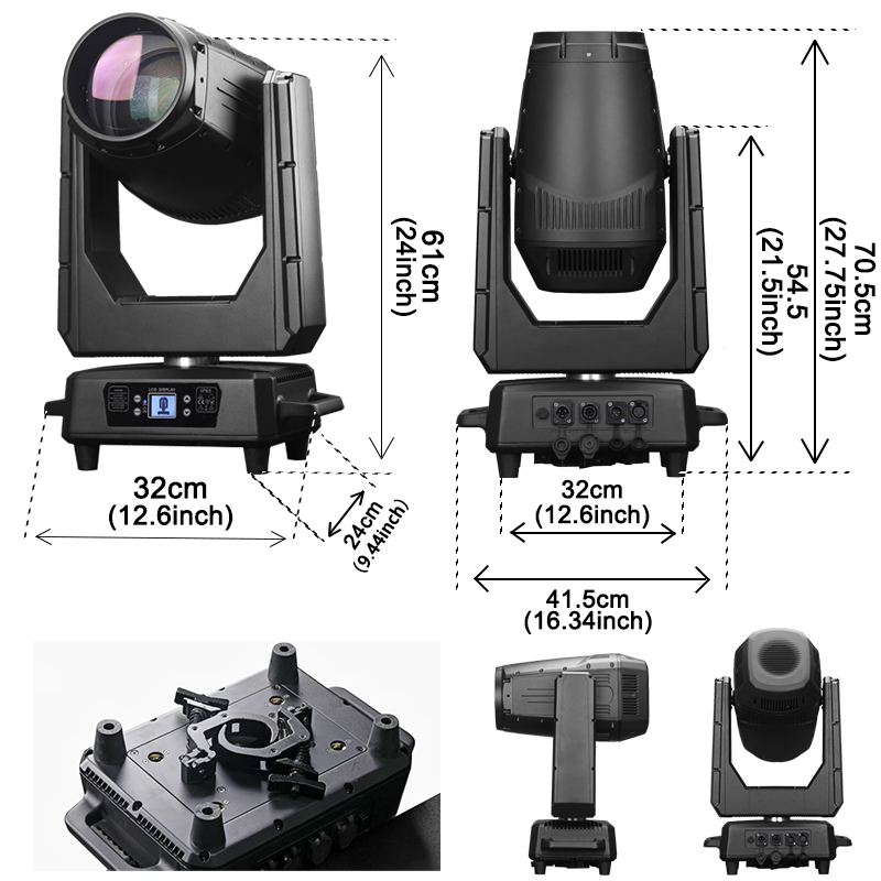 IP66 420W Highlight wasserdicht bewegende Kopfstrahlleuchten IP66 Sky Lyre Strahl Outdoor -Konzertbühne Sharpy Beam DJ Leuchten 5