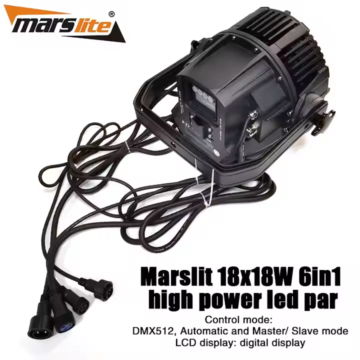 Marslite 18x18W RGBWA UV 6in1 wasserdichte LED -LED Par 2