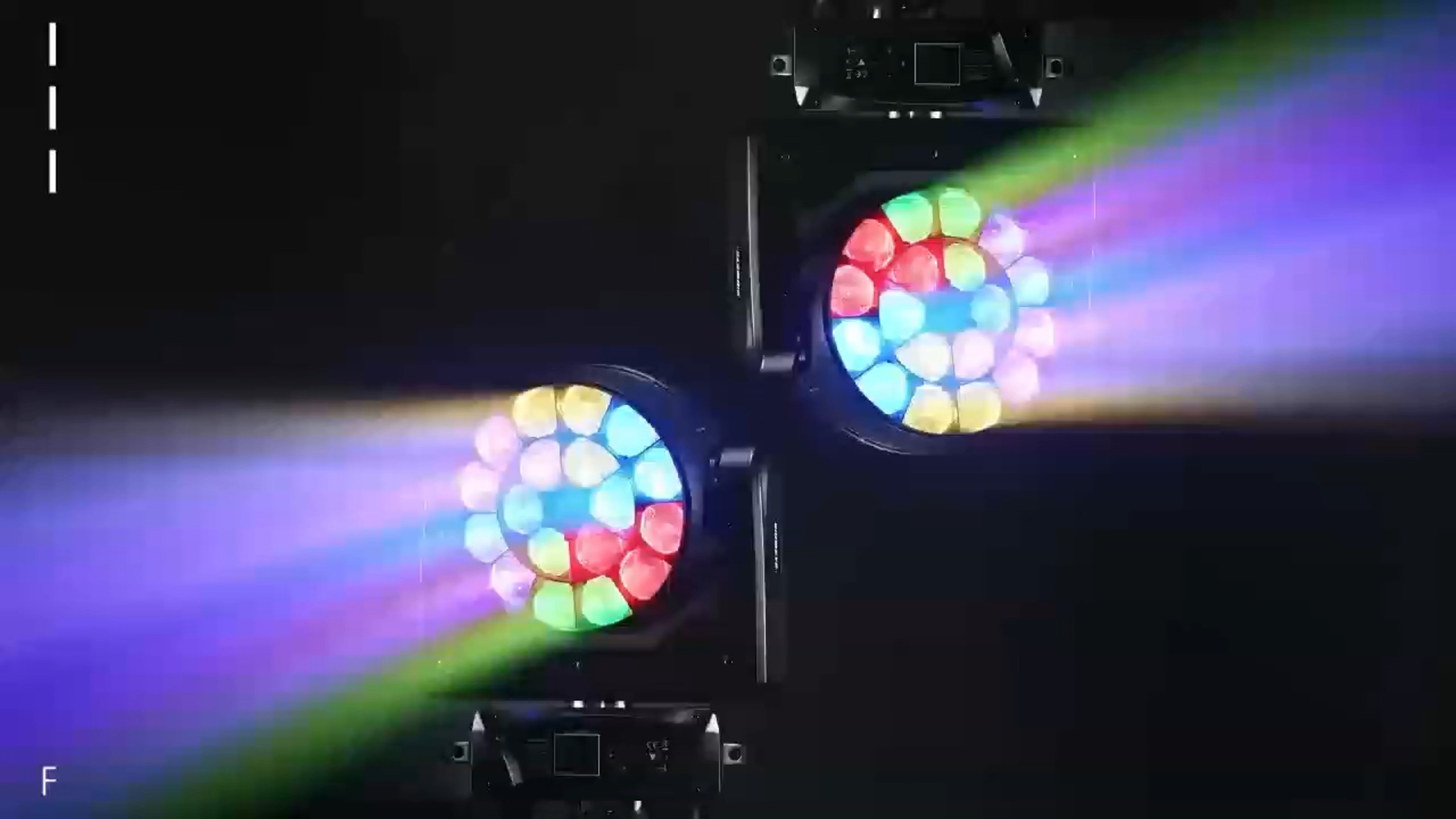 Projecteur à tête mobile LED 19x15W DMX512 RGBW 4 en 1 pour DJ, scène, mariage MS-BY1915S 1