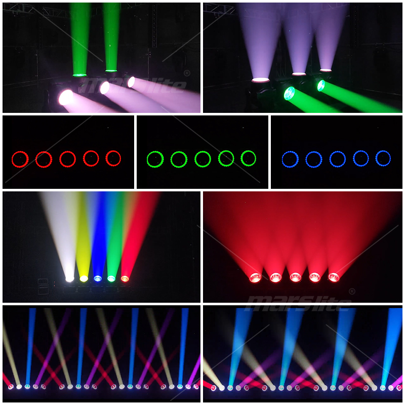 5x120W Moving Head Bühnenscheinwerfer RGBL 5x120W LED Moving Head Scheinwerfer mit Zoom Luces LED DJ LED Moving Head Scheinwerfer Bühnen-Disco-Beleuchtung 4