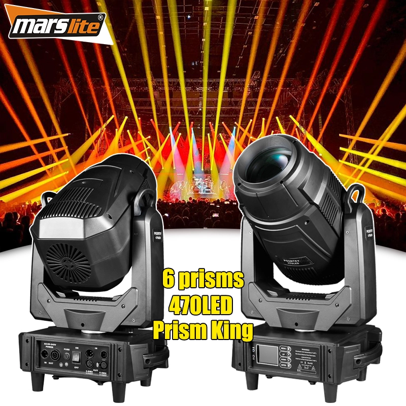 Marslite 470 Prism King - Cabezal móvil LED 3 en 1 de 500 W, haz de luz puntual, lavado CMY, luces de escenario para DJ 1