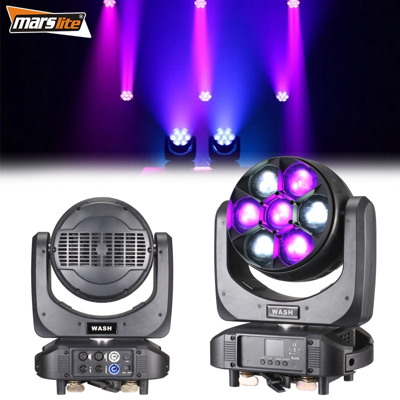 Marslite Zoom Wash Moving Head Disco Light 7x60w Led Moving Head Light 7x60w Bee Eye Led Wash Moving Head Concert Dj Stage Light 1
