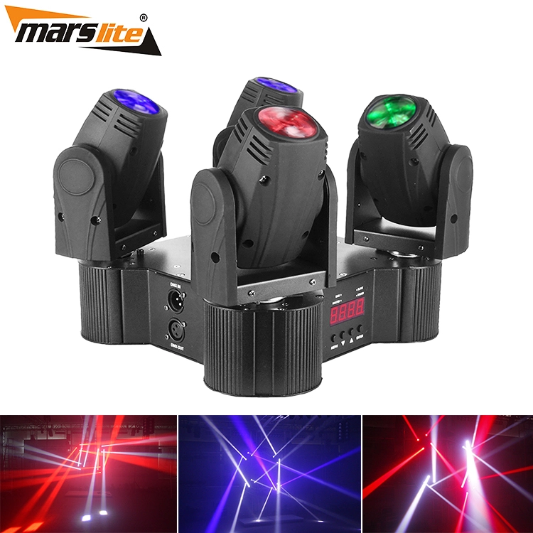 Best Price 4*10w 4 Heads Led Sharpy Moving Head RGBW Moving Wash Led Stage Lighting 1