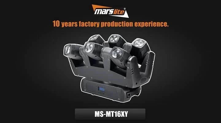 USA Warehouse Professionelle Bühnenlampe 6x10W RGBW Sound Control LED Moving Head Beam Discolicht für DJ- und Hochzeitsausrüstung 1