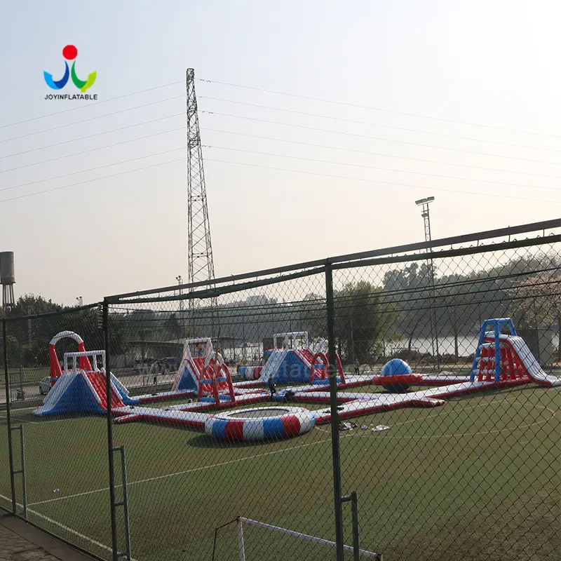 Customizedinflatable Floating Water Park for Birthday Parties 34*30M (111.55*98.43*9.85 Ft ) Or Customized EXW / FOB / CFR/ CIF 7