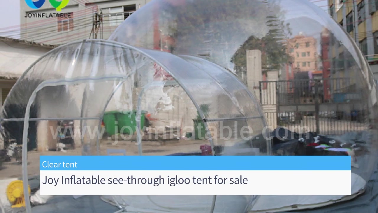 Tienda de campaña inflable transparente tipo iglú para exteriores, ideal para acampar