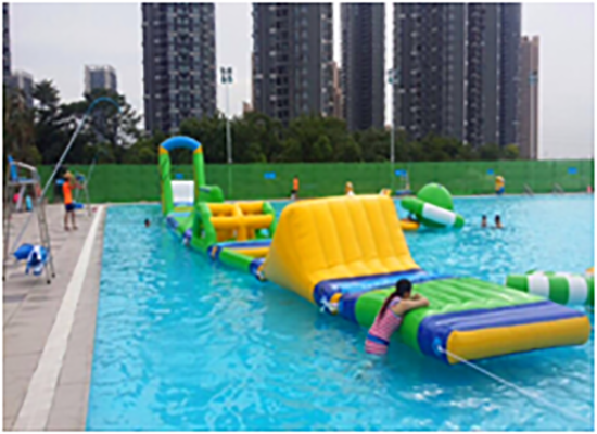 course inflatable lake trampoline design for children JOY inflatable 4