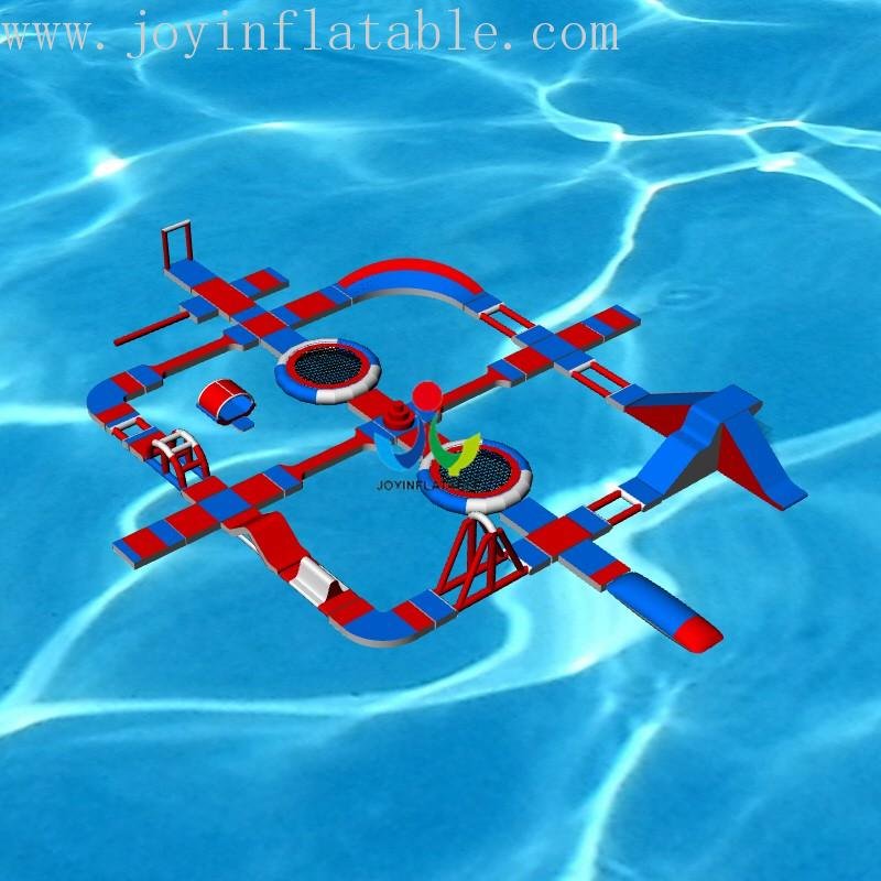 course inflatable lake trampoline design for children JOY inflatable 2