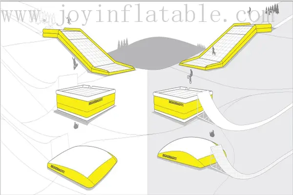 JOY inflatable stunt big air bag bmx series for children 8