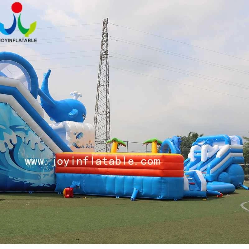 Kids Inflatable Water Park 0.55+0.9 Mm PVC Tarpaulin Materials EXW / FOB / CFR / CIFsupplier 4