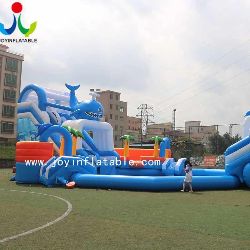 Kids Inflatable Water Park 0.55+0.9 Mm PVC Tarpaulin Materials EXW / FOB / CFR / CIFsupplier 3