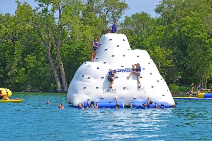JOY inflatable blow up water park personalized for kids 5