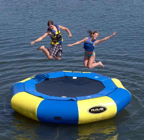 Trampoline Water Bouncer, Inflatable Floating Bungee Trampoline 3