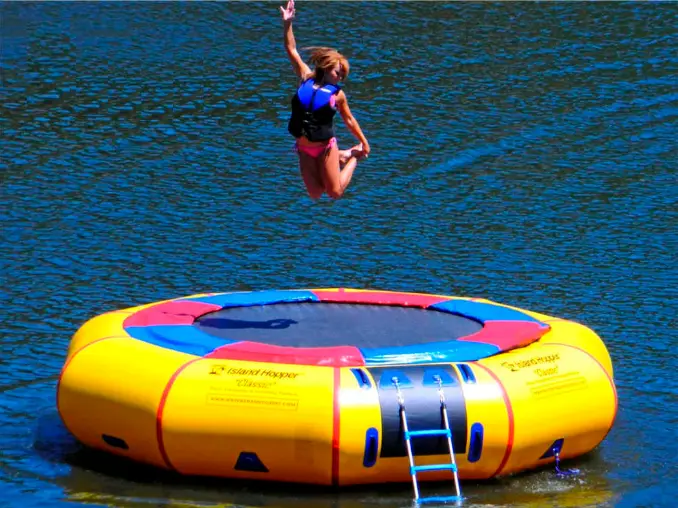 Trampoline Water Bouncer, Inflatable Floating Bungee Trampoline 4